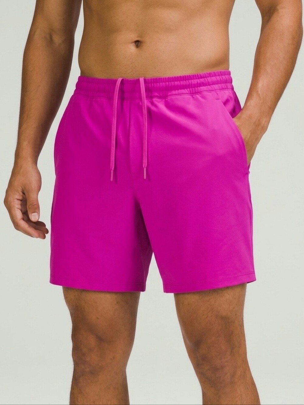Lululemon Pace Breaker Lined Short 9" L Hot Pink Highlight Running Training Gym